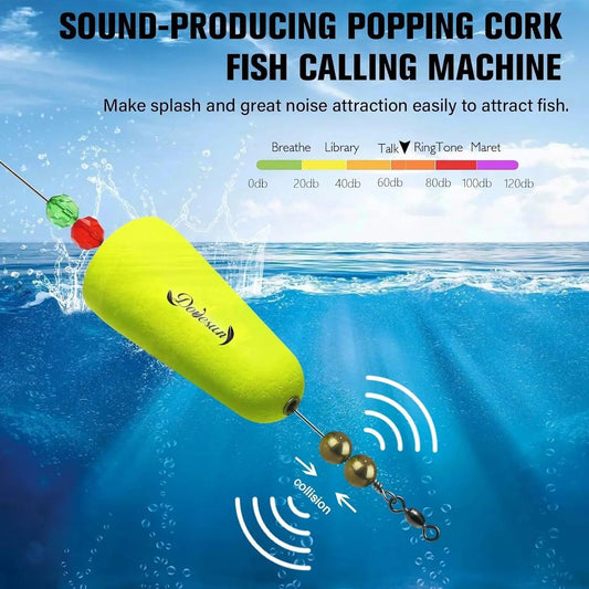 Dovesun Fishing Bobbers Popping Cork Weighted Fishing Floats