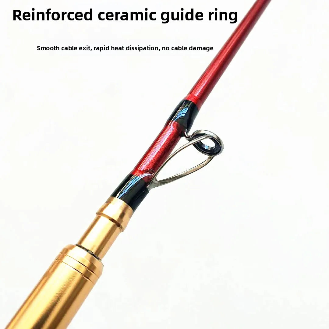 New solid wood raft, fishing rod wheel, bridge raft, titanium alloy fiberglass carbon hand-held fishing rod