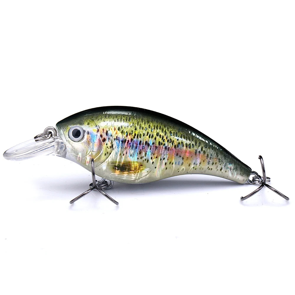 6cm 10g Black Floating Wobbler Crankbait Jerkbait Bass