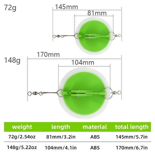 3.2in 4.1in Dipsy Diver Trolling Fishing Tackle