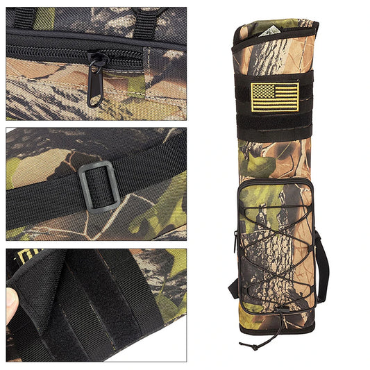 Archery Bow Holder Compound Recurve Bow Quiver Storage Bag Bottom Thickening Adjustable Strap