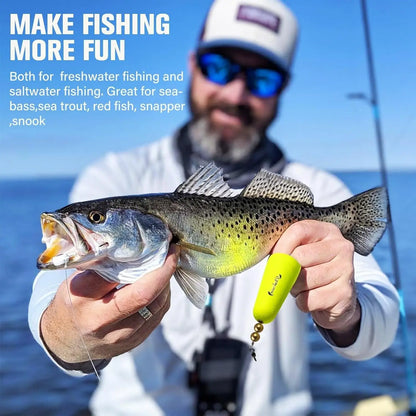 Dovesun Fishing Bobbers Popping Cork Weighted Fishing Floats