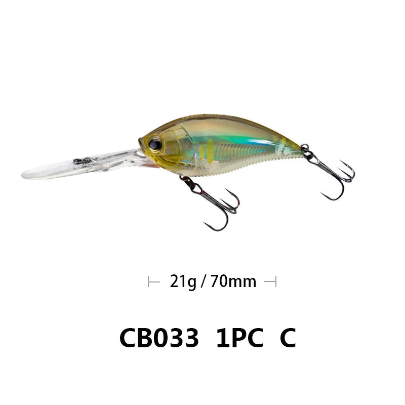 Crankbait Fishing Lure Weights 11.4cm 21g Trolling Lure Crank Bait Fake Fish