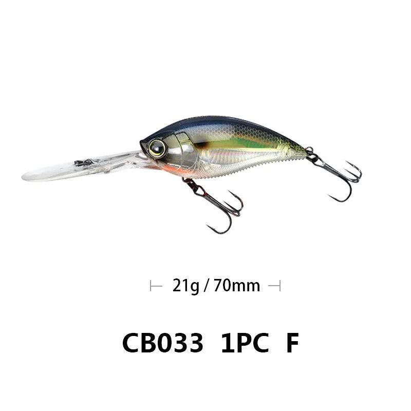 Crankbait Fishing Lure Weights 11.4cm 21g Trolling Lure Crank Bait Fake Fish