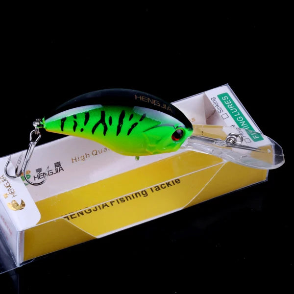 13G 9CM Fishing Lures Crankbait Minnow Bass Treble Hooks Swim Hard Lure Baits Wobbler