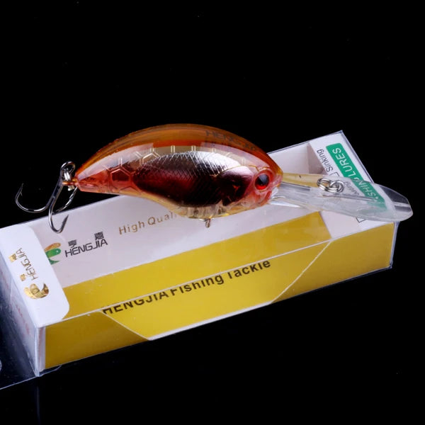 13G 9CM Fishing Lures Crankbait Minnow Bass Treble Hooks Swim Hard Lure Baits Wobbler