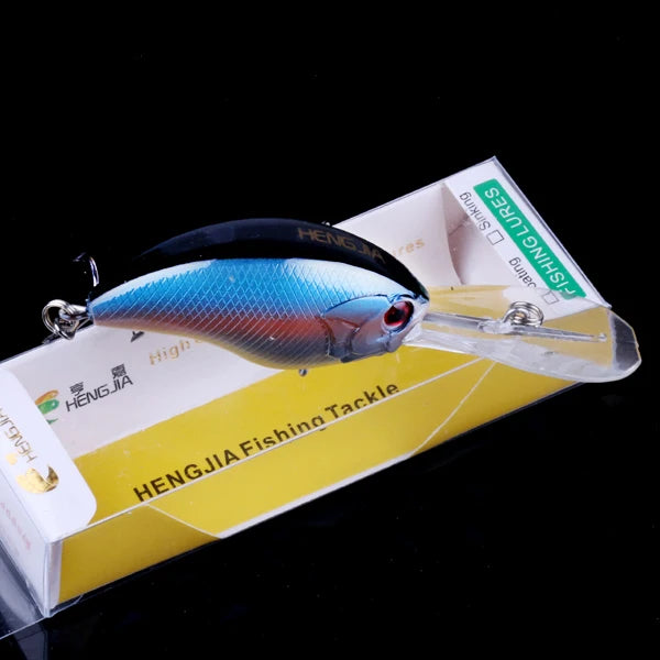 13G 9CM Fishing Lures Crankbait Minnow Bass Treble Hooks Swim Hard Lure Baits Wobbler