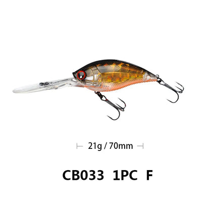 Crankbait Fishing Lure Weights 11.4cm 21g Trolling Lure Crank Bait Fake Fish