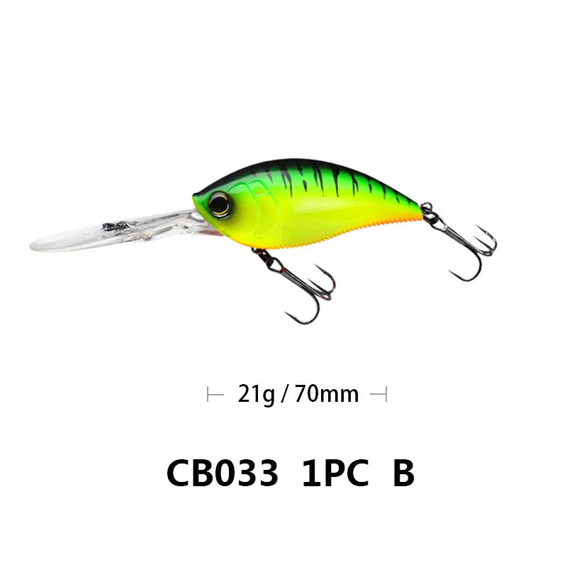 Crankbait Fishing Lure Weights 11.4cm 21g Trolling Lure Crank Bait Fake Fish