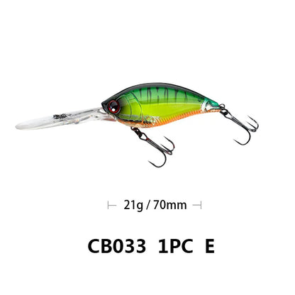 Crankbait Fishing Lure Weights 11.4cm 21g Trolling Lure Crank Bait Fake Fish