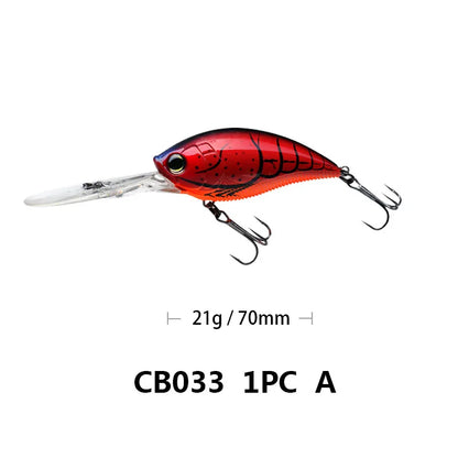 Crankbait Fishing Lure Weights 11.4cm 21g Trolling Lure Crank Bait Fake Fish