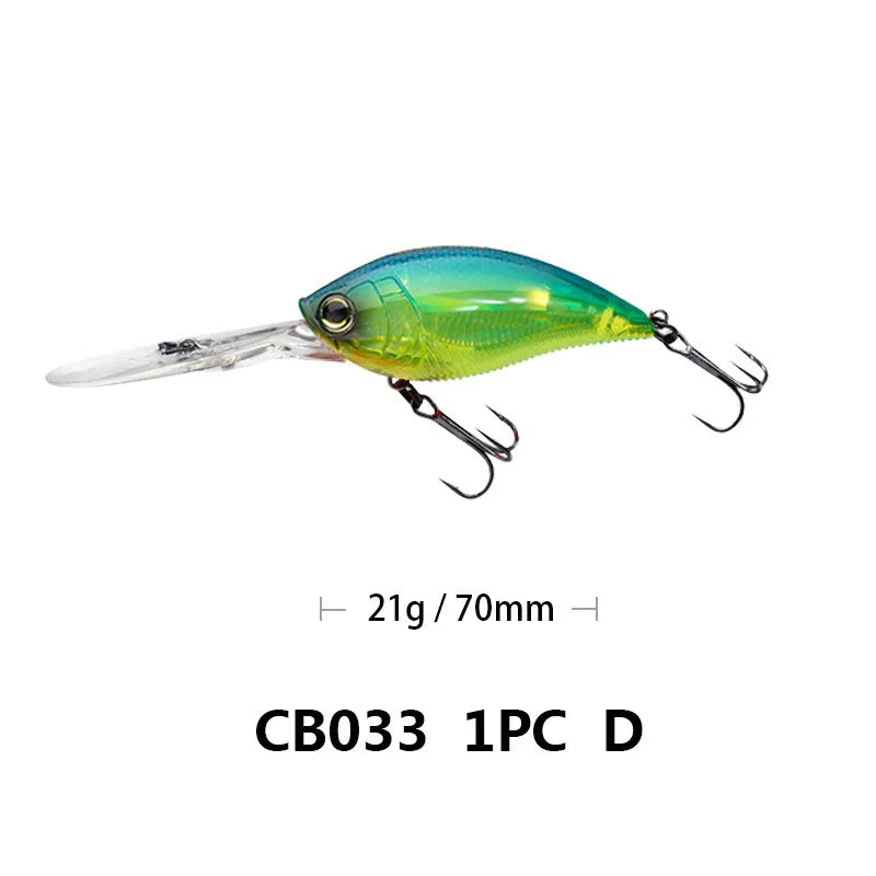 Crankbait Fishing Lure Weights 11.4cm 21g Trolling Lure Crank Bait Fake Fish