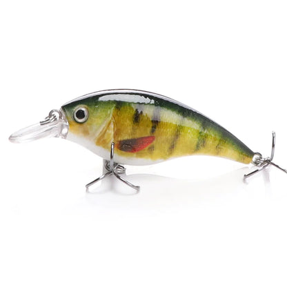 6cm 10g Black Floating Wobbler Crankbait Jerkbait Bass