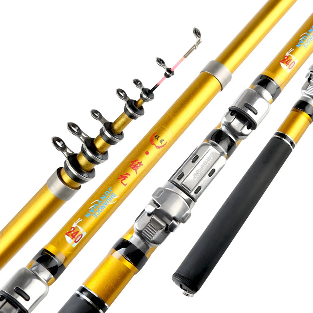 Carbon Telescopic Fishing Rod 1.5m 1.8m 2.1m