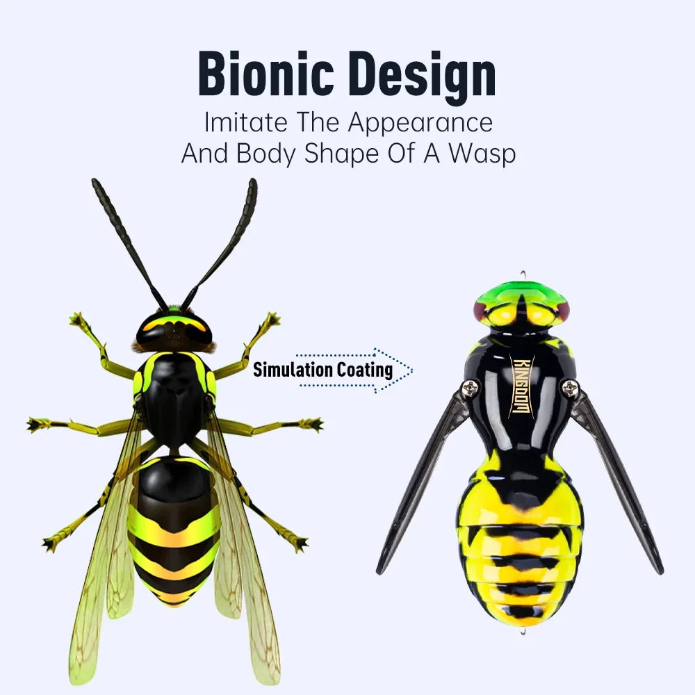 Kingdom Floating Wasp Bait 4.2g 6.6g 40mm 48mm Artificial Insect