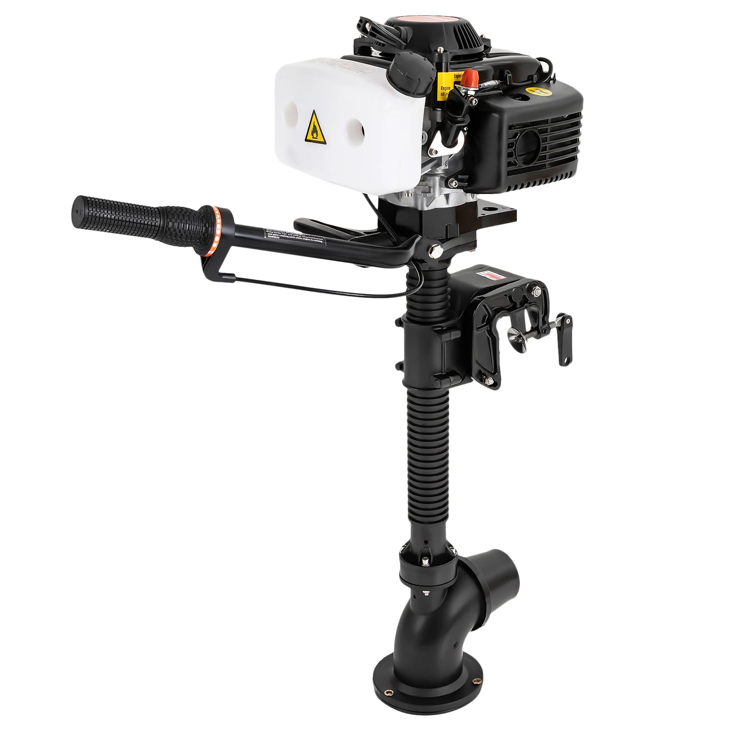 4 Stroke 4HP Outboard Motor Fishing Boat Engine with Air Cooling Jet Pump Outboard Short Shaft Motor 55cc