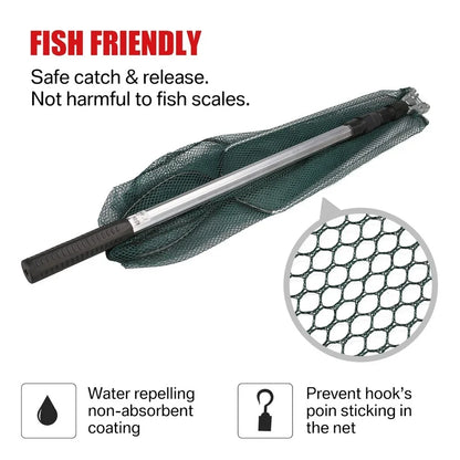 Telescopic Folding Fishing Landing Net 190CM Pole Collapsible Extensible Aluminum long Handle