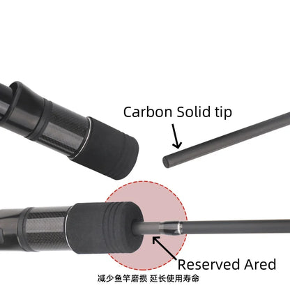 DJIANG Slow Jigging Fishing Rod 1.93m Carbon Solid Tip Casting Spinning Sea Boat Rod M MH Power Slatwater Fishing Tackle