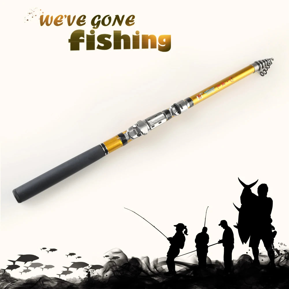 Carbon Telescopic Fishing Rod 1.5m 1.8m 2.1m