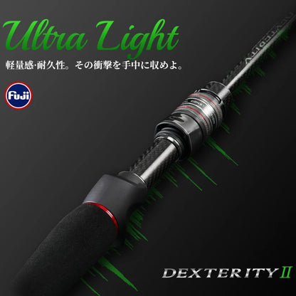 TSURINOYA  Spinning Casting Fishing Rod DEXTERITY Ⅱ 632UL  1.89m FUJI Light Game Ajing Rod Fast Action Pike Bass Ultralight Rod