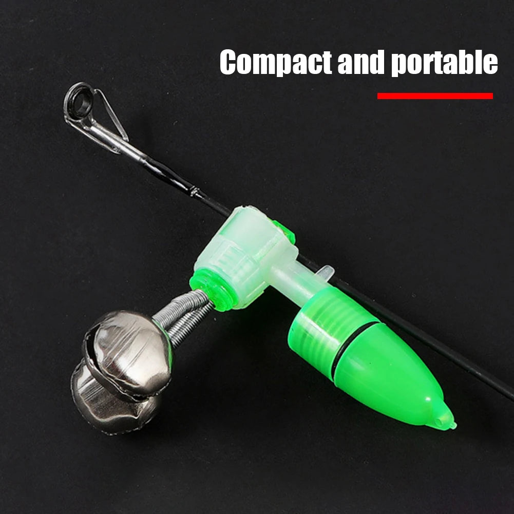 20-1PCS Fish Bite Alarm Twin Spiral Bells Fishing Indicator Bait Alarm