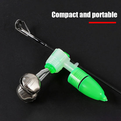 20-1PCS Fish Bite Alarm Twin Spiral Bells Fishing Indicator Bait Alarm