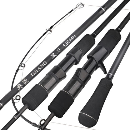 DJIANG Slow Jigging Fishing Rod 1.93m Carbon Solid Tip Casting Spinning Sea Boat Rod M MH Power Slatwater Fishing Tackle