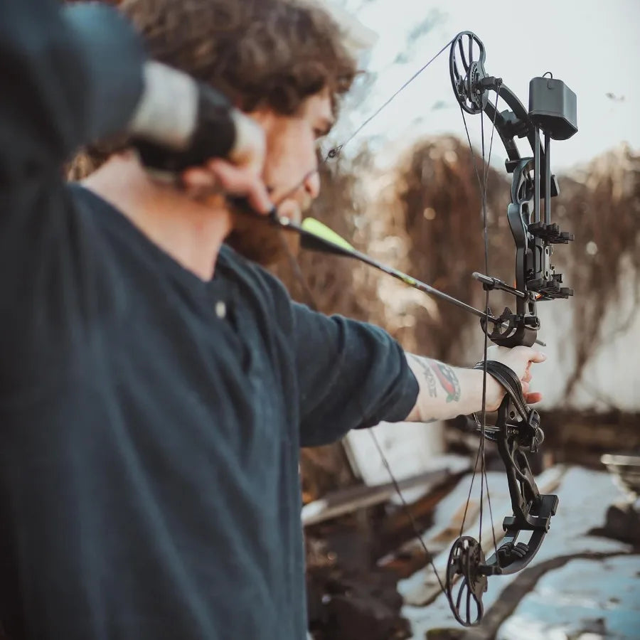 Sanlida Dragon X9 Ready to Hunt Compound Bow Package for Adults Archery Compound Bow and Arrow Set 070 Lbs Draw Weight No Bow P