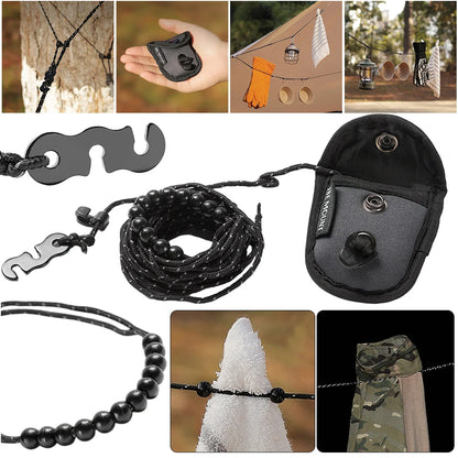 3 M Camping Stretch Clothesline Adjustable Clothes Line