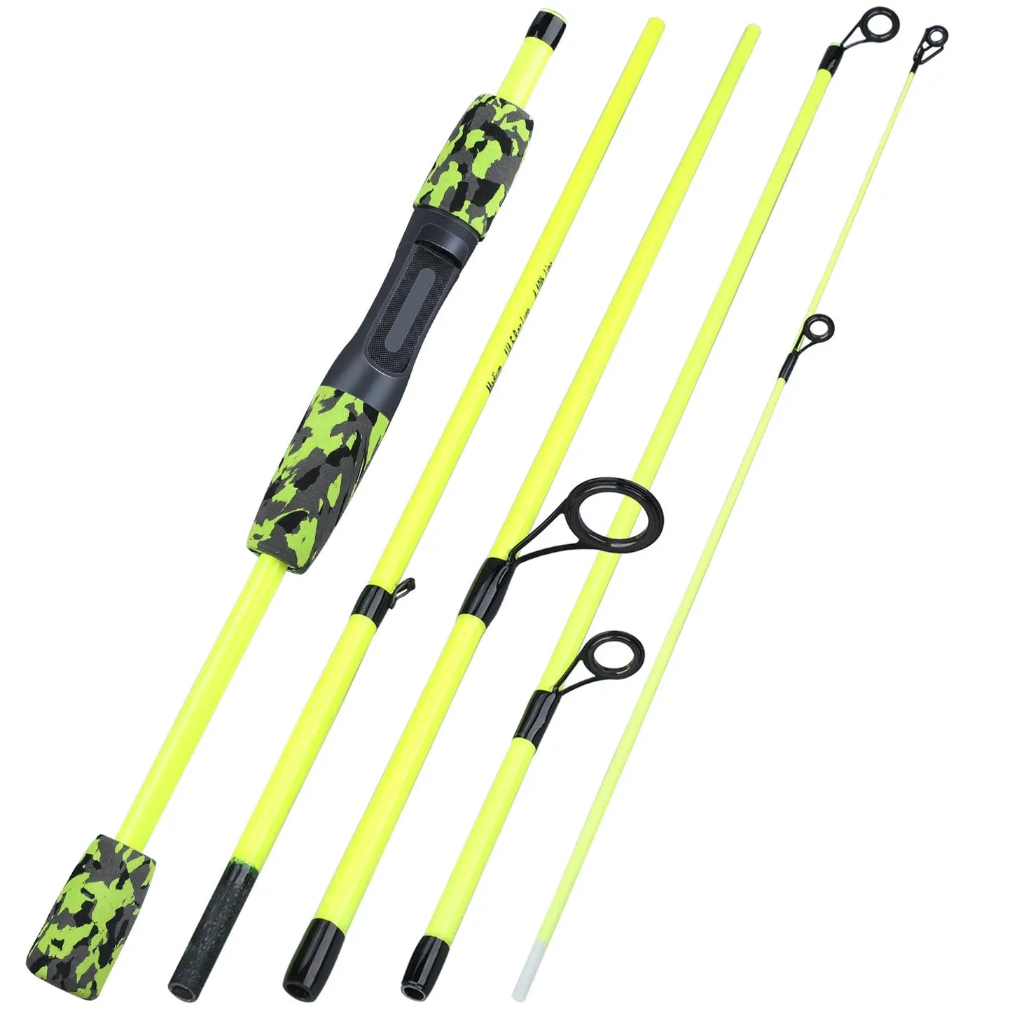 Sougayilang 5 Section Spinning Casting Fishing Rod 1.8M Strong and Lightweight Poles for Travel Freshwater Fishing Pesca