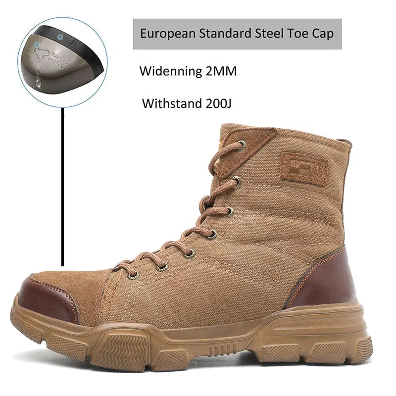 Indestructible Steel Toe Desert Boots