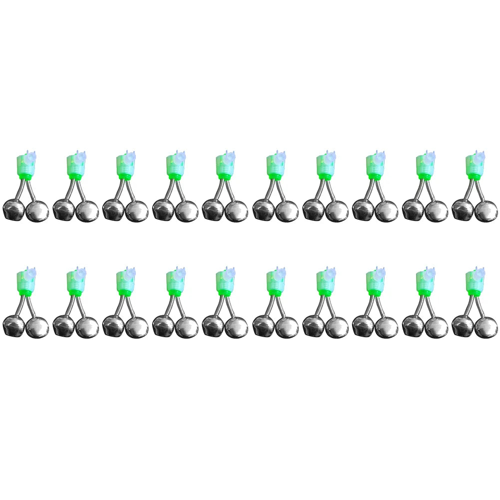 20-1PCS Fish Bite Alarm Twin Spiral Bells Fishing Indicator Bait Alarm