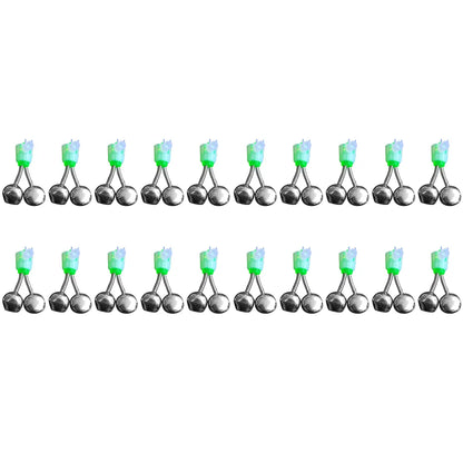 20-1PCS Fish Bite Alarm Twin Spiral Bells Fishing Indicator Bait Alarm