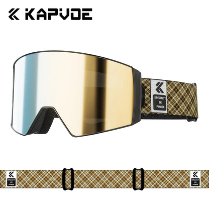 Photochromic UV400 Anti-fog Magnetic Snowboard, Ski Goggles