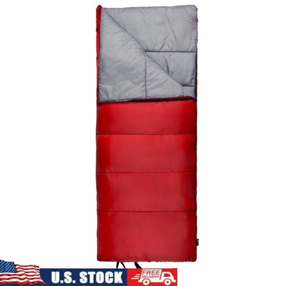 50F Warm Weather Sleeping Bag Compact Lightweight Camping Travel Quilt Machine Washable Insulated