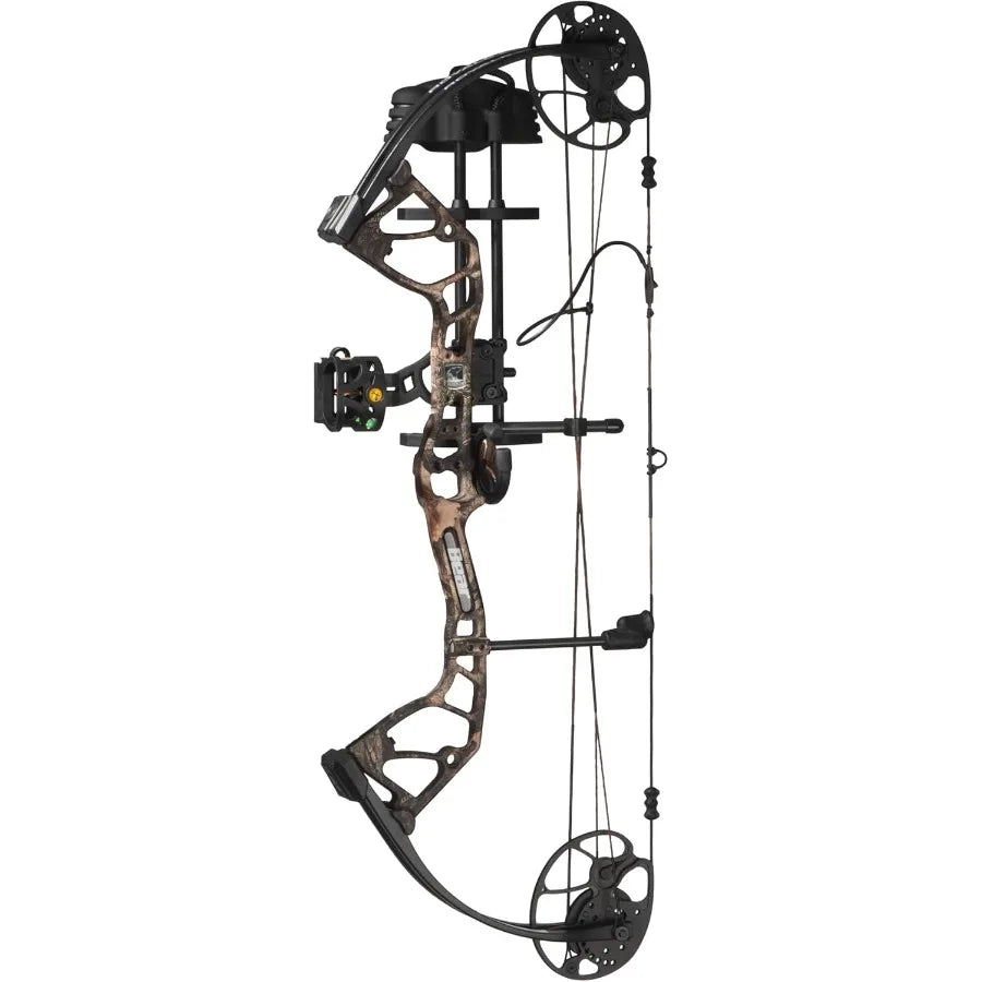 Bear Archery Royale Ready to Hunt Compound Bow Package for Adults and Youth 12 27 Draw Length 550 Lbs Draw Weight Up to 290 FPS