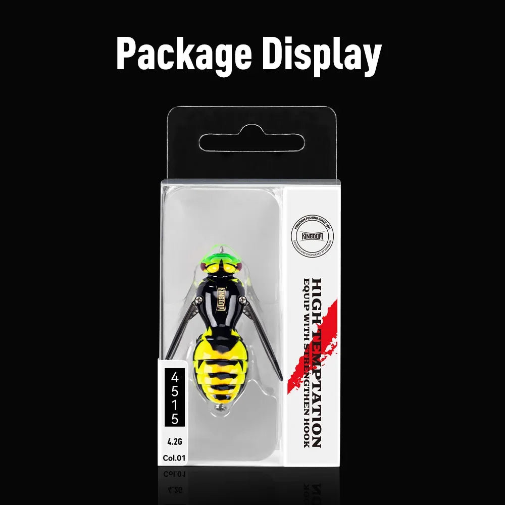 Kingdom Floating Wasp Bait 4.2g 6.6g 40mm 48mm Artificial Insect