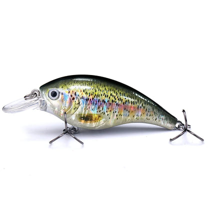 6cm 10g Black Floating Wobbler Crankbait Jerkbait Bass