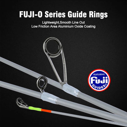 Mifine GHOST BLADE XUL Ultralight Spinning Rod 0.2-0.6g 30T Carbon Fiber Fuji Rings for Trout Fishing Fast Action Tubular Tips