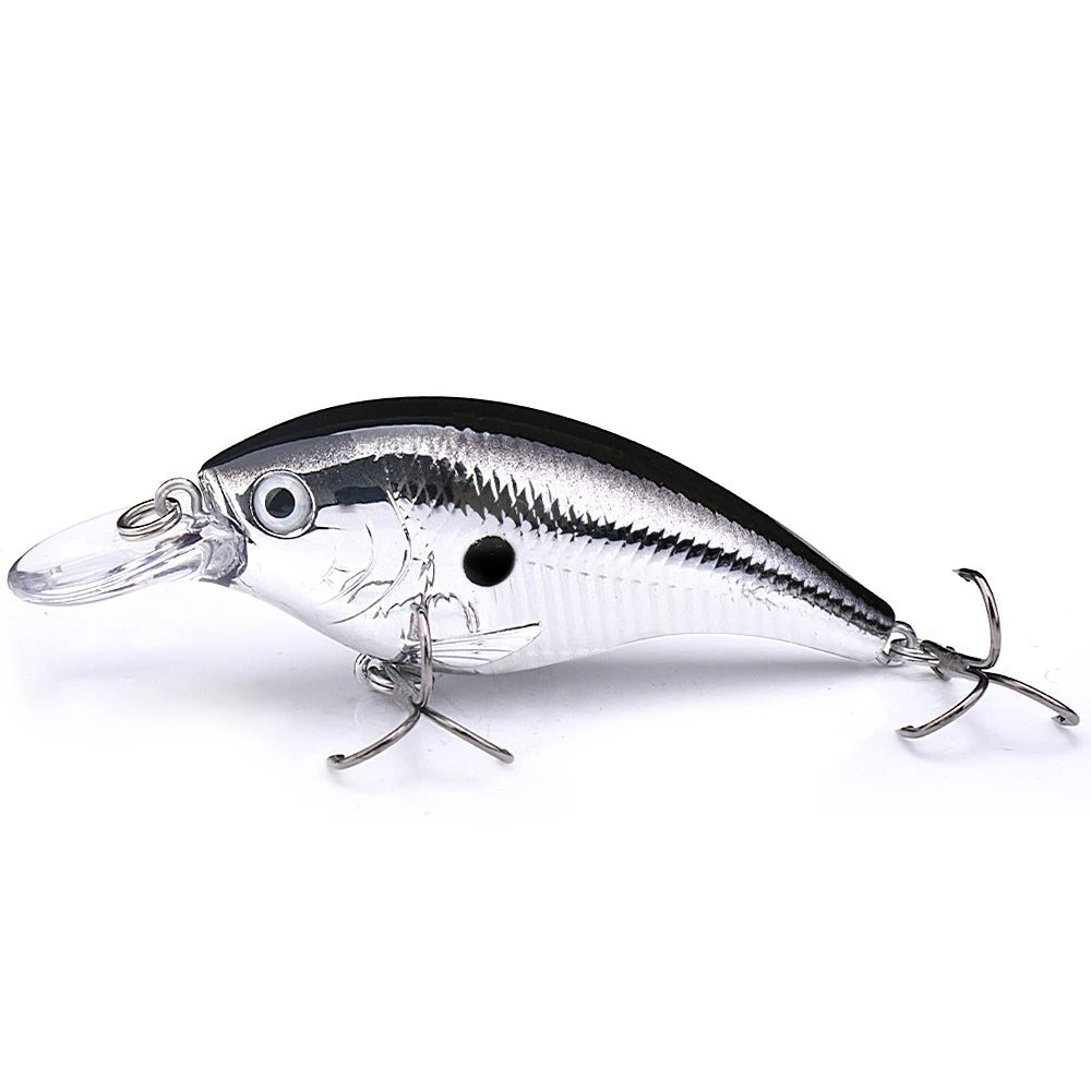 6cm 10g Black Floating Wobbler Crankbait Jerkbait Bass