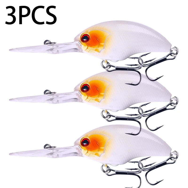 13G 9CM Fishing Lures Crankbait Minnow Bass Treble Hooks Swim Hard Lure Baits Wobbler