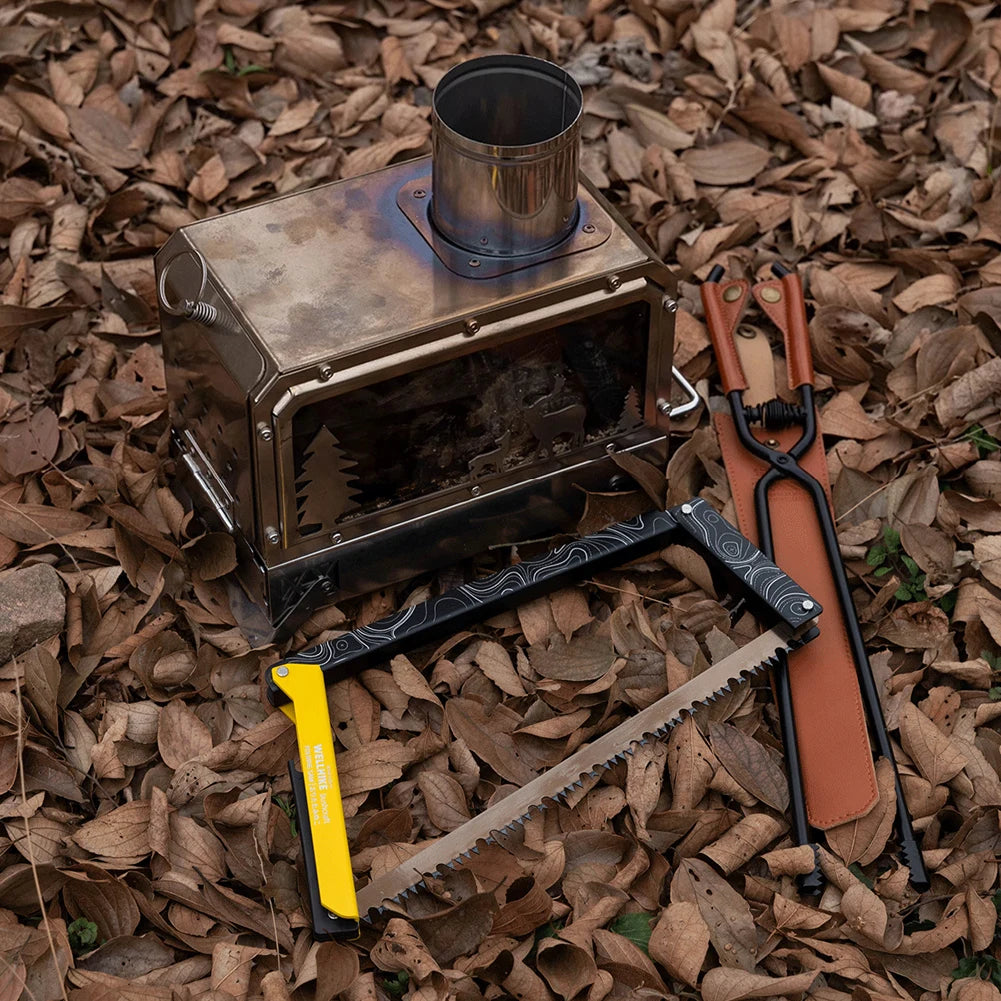 Folding Saw with Storage Bag Portable Wood Saw Aluminum Alloy Camping