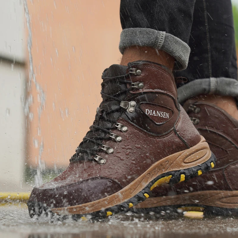 Waterproof Leather Indestructible Military Boots