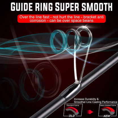 Sougayilang Fishing Rods 2.1m UltraLight Carbon Fiber Casting Rod and Pike Spinning Rod Max Drag 5kg