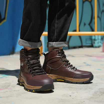 Waterproof Leather Indestructible Military Boots