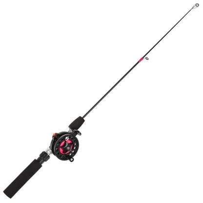 Ice Fishing Rod With Reel Outdoor Folded Mini Feeder Telescopic Spinning Ice Fishing Rod Pole Fishing Reel Wheel Set