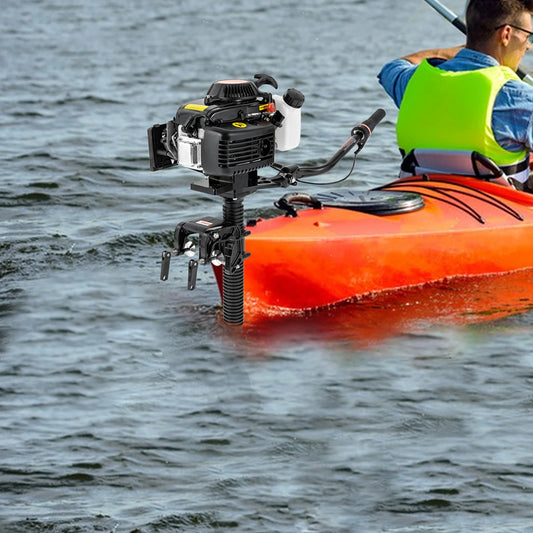 4 Stroke 4HP Outboard Motor Fishing Boat Engine with Air Cooling Jet Pump Outboard Short Shaft Motor 55cc