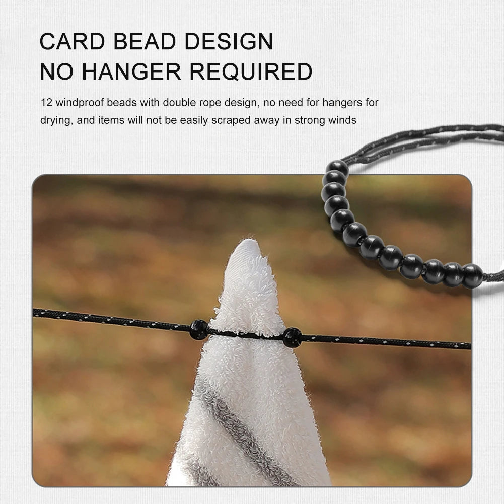 3 M Camping Stretch Clothesline Adjustable Clothes Line