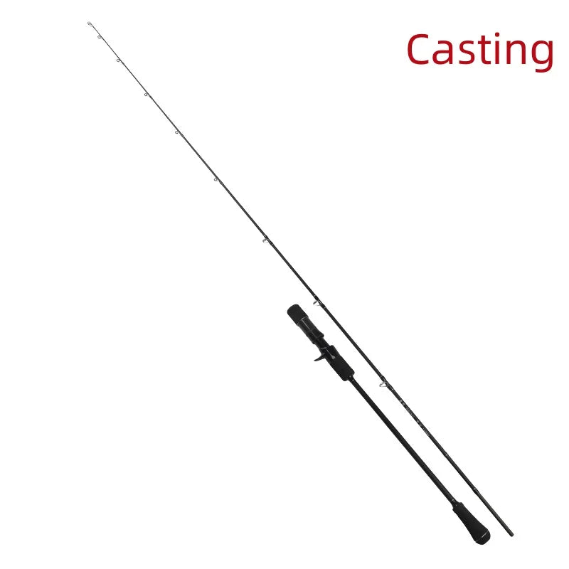 DJIANG Slow Jigging Fishing Rod 1.93m Carbon Solid Tip Casting Spinning Sea Boat Rod M MH Power Slatwater Fishing Tackle