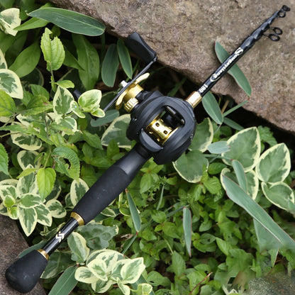 Sougayilang 1.8-2.4m Casting Fishing Combo Telescopic Fishing Rod and 7.2:1 High Speed Fishing Reel